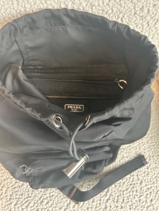 PRADA black  backpack